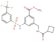methyl 3-{[(cyclobutylcarbonyl)amino]methyl}-5-({[3-(trifluoromethyl)phenyl]sulfonyl}amino)benzoate