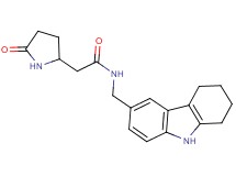 2-(5-oxo-2-pyrrolidinyl)-N-(2,3,4,9-tetrahydro-1H-carbazol-6-ylmethyl)acetamide