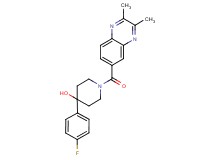 1-[(2,3-dimethyl-6-quinoxalinyl)carbonyl]-4-(4-fluorophenyl)-4-piperidinol