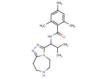 2,4,6-trimethyl-N-[2-methyl-1-(6,7,8,9-tetrahydro-5H-[1,2,4]triazolo[4,3-d][1,4]diazepin-3-yl)propyl]benzamide
