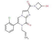 7-allyl-6-(2-chlorophenyl)-2-[(3-hydroxyazetidin-1-yl)carbonyl]imidazo[1,2-a]pyrazin-8(7H)-one