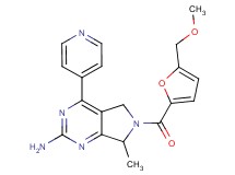 6-[5-(methoxymethyl)-2-furoyl]-7-methyl-4-pyridin-4-yl-6,7-dihydro-5H-pyrrolo[3,4-d]pyrimidin-2-amine