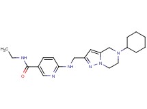 6-{[(5-cyclohexyl-4,5,6,7-tetrahydropyrazolo[1,5-a]pyrazin-2-yl)methyl]amino}-N-ethylnicotinamide