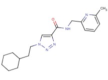 1-(2-cyclohexylethyl)-N-[(6-methyl-2-pyridinyl)methyl]-1H-1,2,3-triazole-4-carboxamide