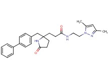 3-[2-(4-biphenylylmethyl)-5-oxo-2-pyrrolidinyl]-N-[2-(3,5-dimethyl-1H-pyrazol-1-yl)ethyl]propanamide
