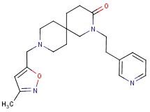 9-[(3-methylisoxazol-5-yl)methyl]-2-(2-pyridin-3-ylethyl)-2,9-diazaspiro[5.5]undecan-3-one
