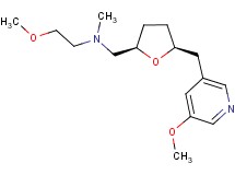 (2-methoxyethyl)({(2R*,5S*)-5-[(5-methoxypyridin-3-yl)methyl]tetrahydrofuran-2-yl}methyl)methylamine