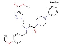 methyl 1-{(3R,5S)-1-(4-ethoxybenzyl)-5-[(4-phenyl-1-piperazinyl)carbonyl]-3-pyrrolidinyl}-1H-1,2,3-triazole-4-carboxylate