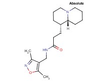 N-[(3,5-dimethyl-4-isoxazolyl)methyl]-3-[(1S,9aR)-octahydro-2H-quinolizin-1-yl]propanamide