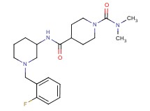 N~4~-[1-(2-fluorobenzyl)-3-piperidinyl]-N~1~,N~1~-dimethyl-1,4-piperidinedicarboxamide