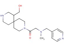 {9-[N-methyl-N-(4-pyridinylmethyl)glycyl]-3,9-diazaspiro[5.5]undec-1-yl}methanol dihydrochloride