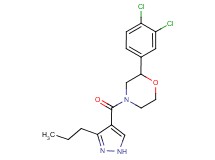 2-(3,4-dichlorophenyl)-4-[(3-propyl-1H-pyrazol-4-yl)carbonyl]morpholine