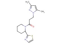 1-[3-(3,5-dimethyl-1H-pyrazol-1-yl)propanoyl]-2-(1,3-thiazol-2-yl)piperidine