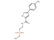 N-[2-(ethylsulfonyl)ethyl]-3-(4-methylphenyl)-1H-pyrazole-5-carboxamide