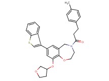 7-(1-benzothien-3-yl)-4-[3-(4-methylphenyl)propanoyl]-9-(tetrahydro-3-furanyloxy)-2,3,4,5-tetrahydro-1,4-benzoxazepine