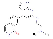 7-(6-{[2-(dimethylamino)ethyl]amino}-1H-pyrrolo[2,3-b]pyridin-4-yl)isoquinolin-1(2H)-one