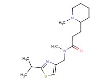 N-[(2-isopropyl-1,3-thiazol-4-yl)methyl]-N-methyl-3-(1-methylpiperidin-2-yl)propanamide