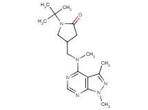 1-tert-butyl-4-{[(1,3-dimethyl-1H-pyrazolo[3,4-d]pyrimidin-4-yl)(methyl)amino]methyl}-2-pyrrolidinone