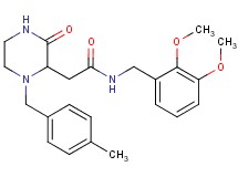 N-(2,3-dimethoxybenzyl)-2-[1-(4-methylbenzyl)-3-oxo-2-piperazinyl]acetamide