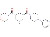 4-({(3R*,5R*)-5-[(4-pyridin-3-ylpiperazin-1-yl)carbonyl]piperidin-3-yl}carbonyl)morpholine