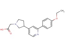 {3-[2-(4-ethoxyphenyl)pyridin-4-yl]pyrrolidin-1-yl}acetic acid