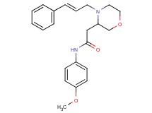 N-(4-methoxyphenyl)-2-{4-[(2E)-3-phenyl-2-propen-1-yl]-3-morpholinyl}acetamide