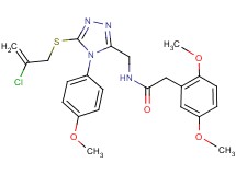 N-{[5-[(2-chloro-2-propen-1-yl)thio]-4-(4-methoxyphenyl)-4H-1,2,4-triazol-3-yl]methyl}-2-(2,5-dimethoxyphenyl)acetamide