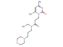 3-(4,6-dimethyl-2-oxopyrimidin-1(2H)-yl)-N-ethyl-N-(3-morpholin-4-ylpropyl)propanamide