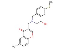 3-({(2-hydroxyethyl)[4-(methylthio)benzyl]amino}methyl)-6-methyl-4H-chromen-4-one