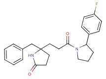 5-benzyl-5-{3-[2-(4-fluorophenyl)-1-pyrrolidinyl]-3-oxopropyl}-2-pyrrolidinone