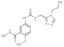 2-methoxy-N-methyl-5-[({[(4-propyl-4H-1,2,4-triazol-3-yl)methyl]amino}carbonyl)amino]benzamide