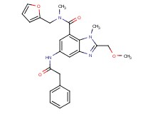 N-(2-furylmethyl)-2-(methoxymethyl)-N,1-dimethyl-5-[(phenylacetyl)amino]-1H-benzimidazole-7-carboxamide