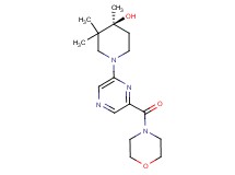 (4S)-3,3,4-trimethyl-1-[6-(4-morpholinylcarbonyl)-2-pyrazinyl]-4-piperidinol