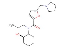 N-[(1R*,2R*)-2-hydroxycyclohexyl]-N-propyl-5-(pyrrolidin-1-ylmethyl)-2-furamide