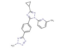 2-{3-cyclopropyl-5-[4-(2-methyl-2H-tetrazol-5-yl)phenyl]-1H-1,2,4-triazol-1-yl}-6-methylpyridine