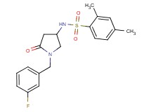 N-[1-(3-fluorobenzyl)-5-oxo-3-pyrrolidinyl]-2,4-dimethylbenzenesulfonamide