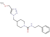 4-{[4-(methoxymethyl)-1H-1,2,3-triazol-1-yl]methyl}-N-(2-phenylethyl)-1-piperidinecarboxamide