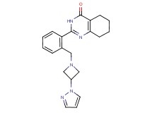 2-(2-{[3-(1H-pyrazol-1-yl)azetidin-1-yl]methyl}phenyl)-5,6,7,8-tetrahydroquinazolin-4(3H)-one