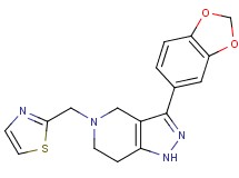 3-(1,3-benzodioxol-5-yl)-5-(1,3-thiazol-2-ylmethyl)-4,5,6,7-tetrahydro-1H-pyrazolo[4,3-c]pyridine
