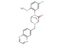 (1S*,4S*)-2-(5-chloro-2-methoxyphenyl)-5-(6-quinoxalinylmethyl)-2,5-diazabicyclo[2.2.1]heptan-3-one