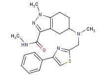 N,1-dimethyl-5-{methyl[(4-phenyl-1,3-thiazol-2-yl)methyl]amino}-4,5,6,7-tetrahydro-1H-indazole-3-carboxamide