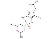 (4-{[(2,6-dimethylmorpholin-4-yl)sulfonyl]amino}-3,5-dimethyl-1H-pyrazol-1-yl)acetic acid