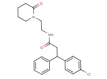 3-(4-chlorophenyl)-N-[2-(2-oxo-1-piperidinyl)ethyl]-3-phenylpropanamide
