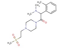 N,N-dimethyl-1-(2-methylphenyl)-2-{4-[2-(methylsulfonyl)ethyl]-1-piperazinyl}-2-oxoethanamine