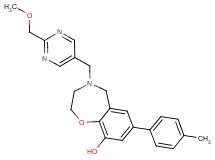 4-{[2-(methoxymethyl)pyrimidin-5-yl]methyl}-7-(4-methylphenyl)-2,3,4,5-tetrahydro-1,4-benzoxazepin-9-ol