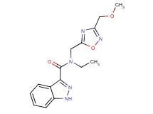 N-ethyl-N-{[3-(methoxymethyl)-1,2,4-oxadiazol-5-yl]methyl}-1H-indazole-3-carboxamide