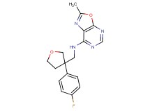 N-{[3-(4-fluorophenyl)tetrahydrofuran-3-yl]methyl}-2-methyl[1,3]oxazolo[5,4-d]pyrimidin-7-amine
