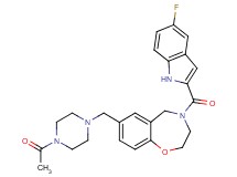 7-[(4-acetyl-1-piperazinyl)methyl]-4-[(5-fluoro-1H-indol-2-yl)carbonyl]-2,3,4,5-tetrahydro-1,4-benzoxazepine