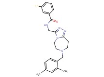 N-{[7-(2,4-dimethylbenzyl)-6,7,8,9-tetrahydro-5H-[1,2,4]triazolo[4,3-d][1,4]diazepin-3-yl]methyl}-3-fluorobenzamide