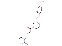 1-(4-{3-[(4-methoxyphenoxy)methyl]-1-piperidinyl}-4-oxobutyl)-2-piperidinone
